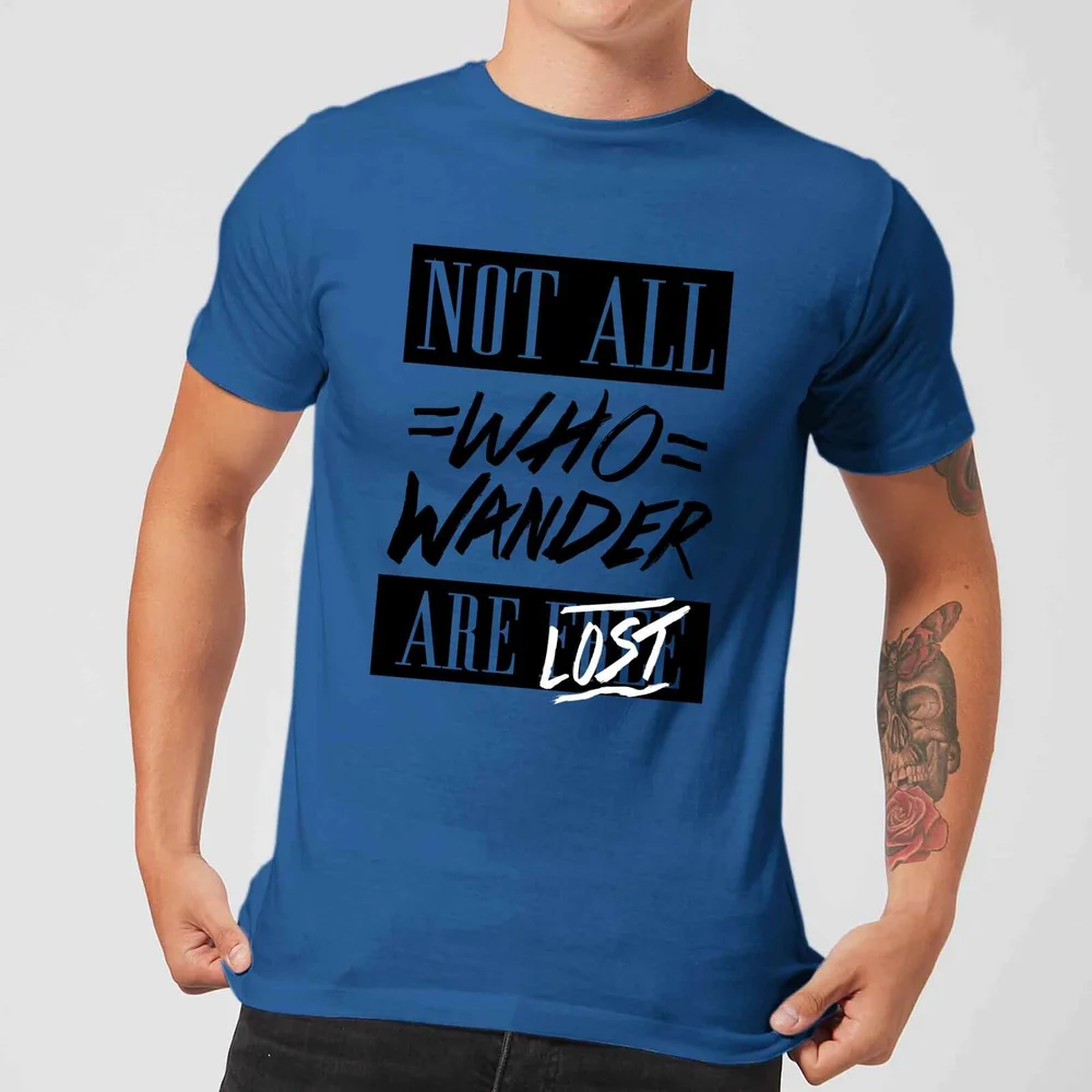 Lost Men's T-Shirt - Royal Blue - XXL Image 1