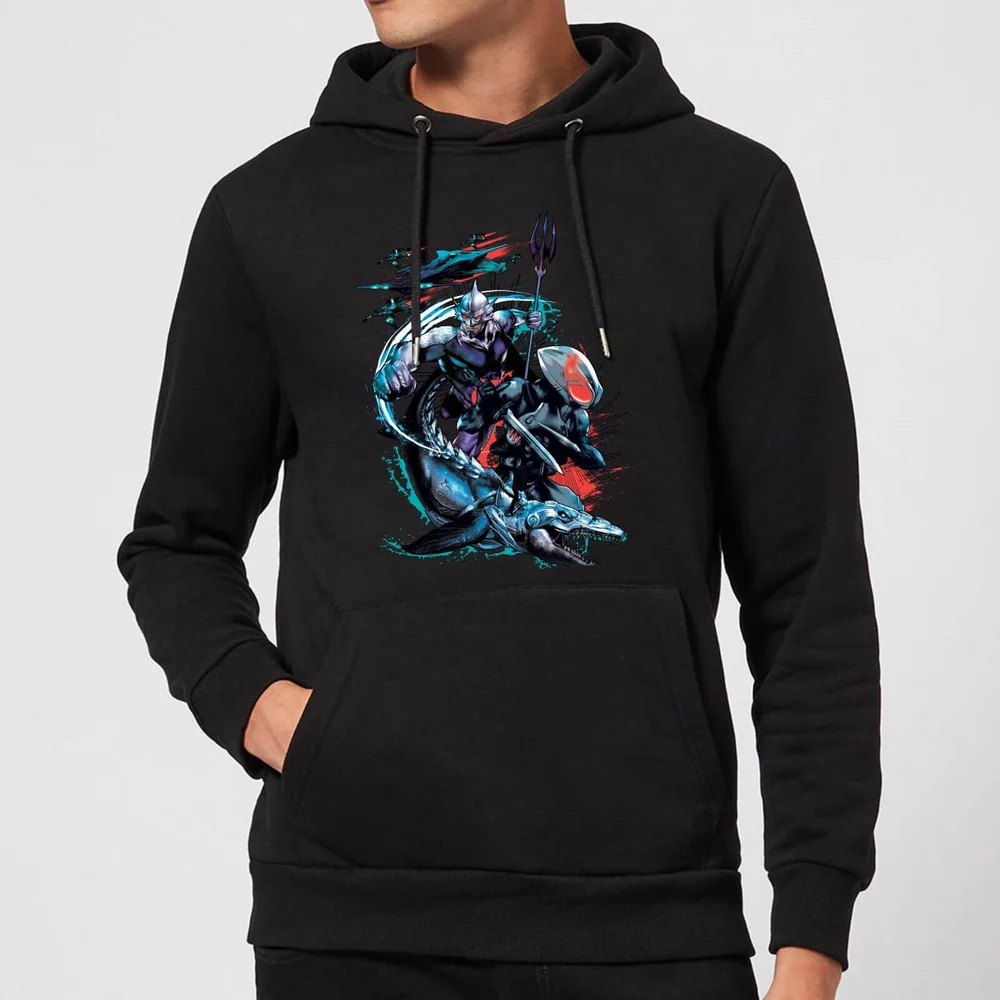 Aquaman Black Manta & Ocean Master Hoodie - Black - S Image 1