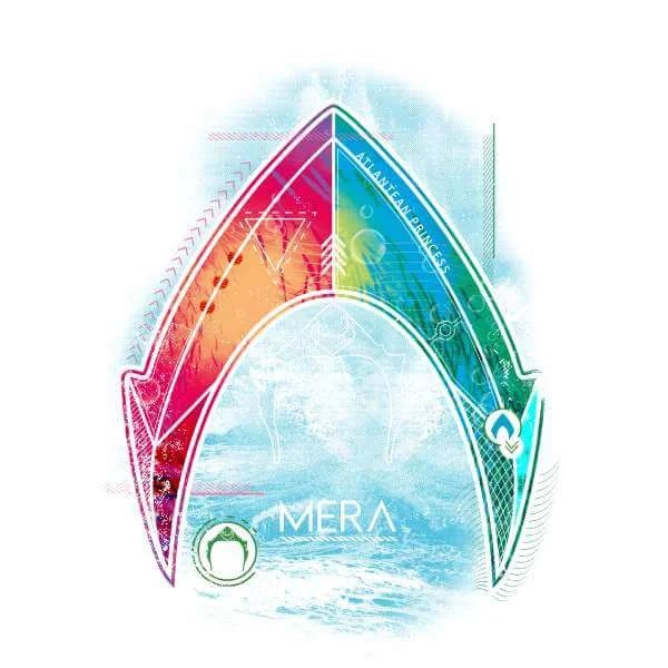 Aquaman Mera Beach Symbol Sweatshirt - White