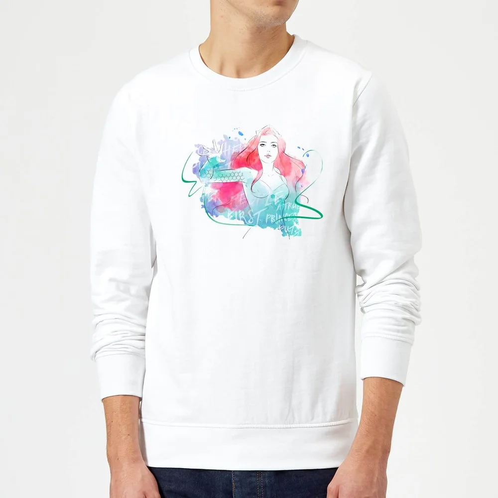 Aquaman Mera First Princess Sweatshirt - White - S Image 1