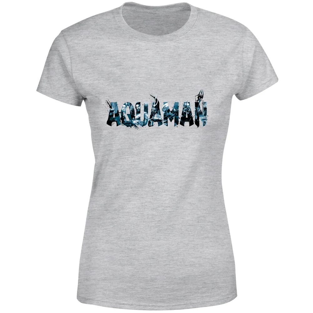 Aquaman Chest Logo Women's T-Shirt - Grey - XS Image 1