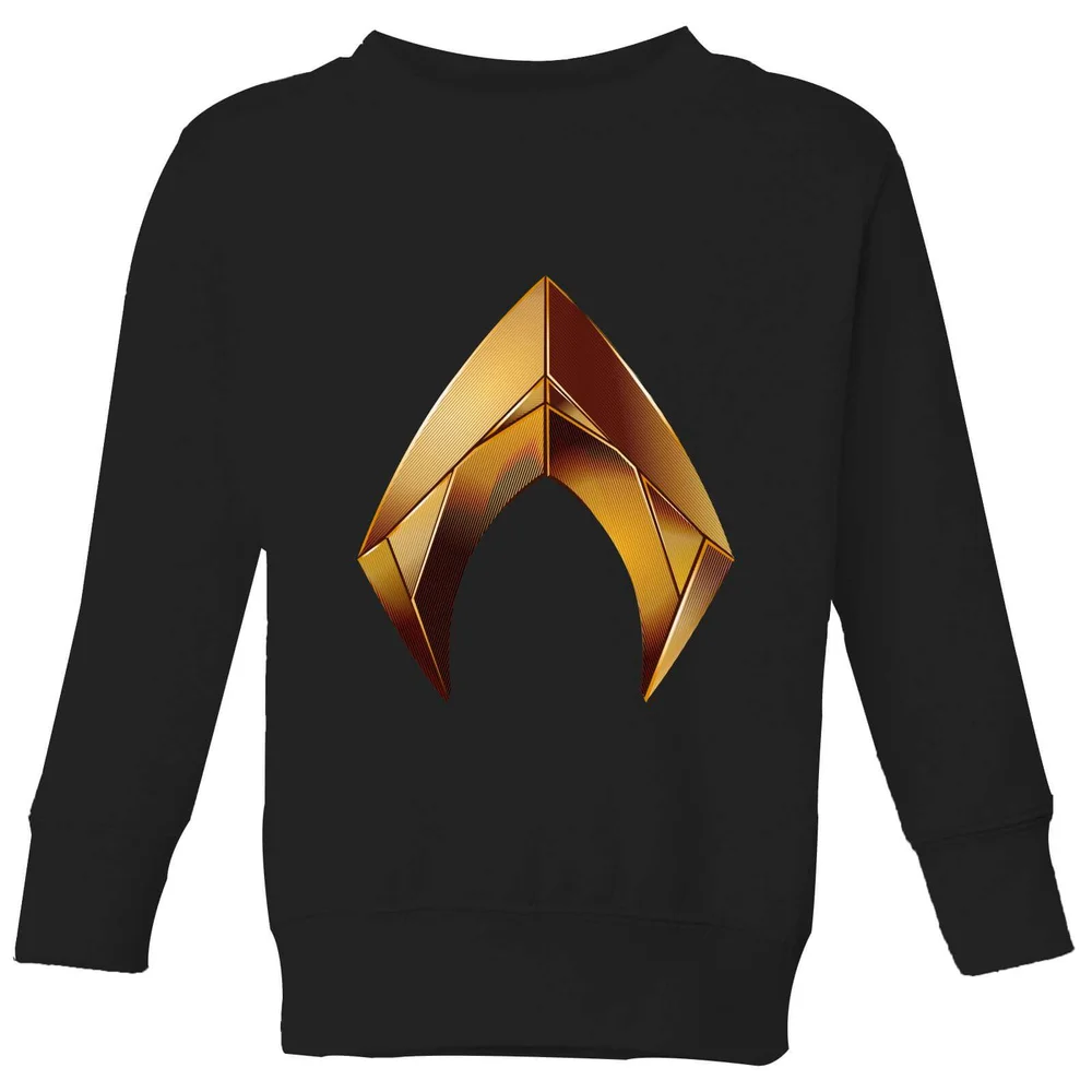 Aquaman Symbol Kids' Sweatshirt - Black - 3-4 Years Image 1