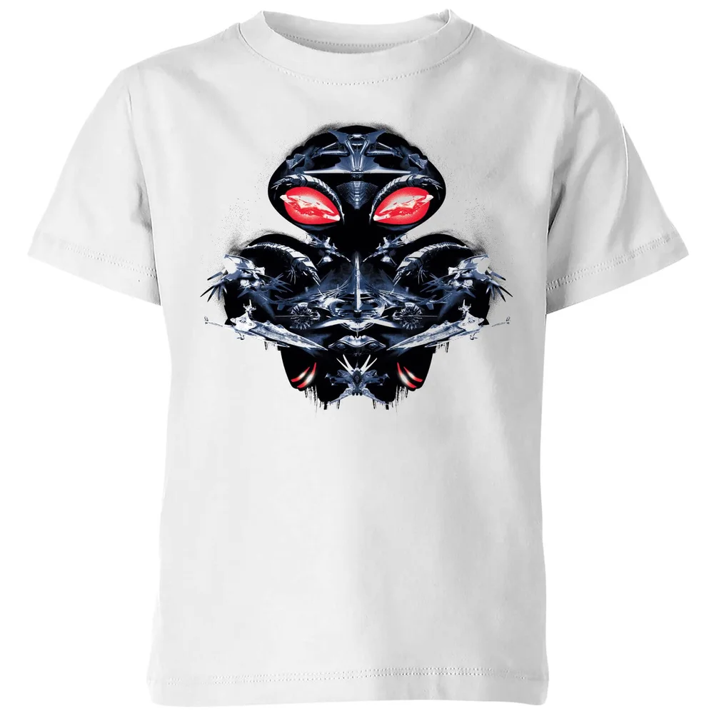 Aquaman Black Manta Sea At War Kids' T-Shirt - White - 7-8 Years Image 1
