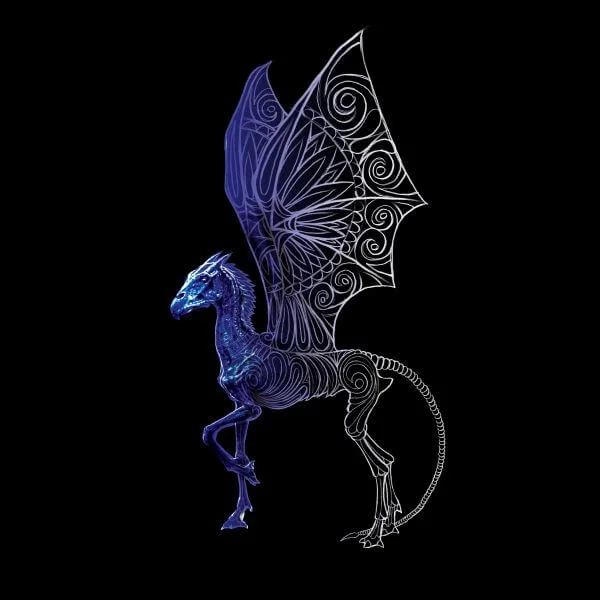 Fantastic Beasts Tribal Thestral Women's T-Shirt - Black