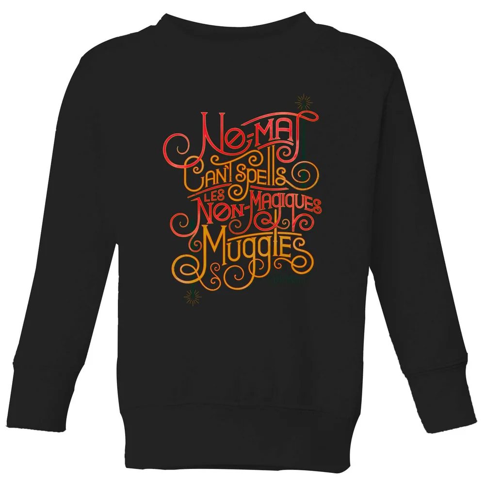 Fantastic Beasts No-Maj Kids' Sweatshirt - Black - 3-4 Years Image 1