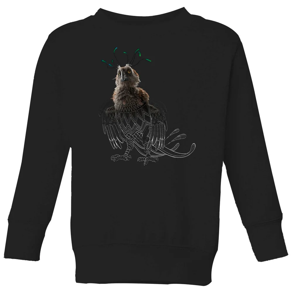 Fantastic Beasts Tribal Augurey Kids' Sweatshirt - Black - 3-4 Years Image 1