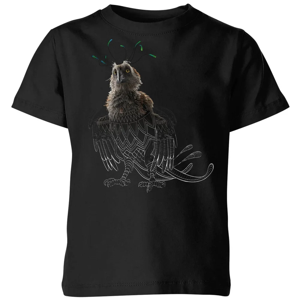 Fantastic Beasts Tribal Augurey Kids' T-Shirt - Black - 3-4 Years Image 1