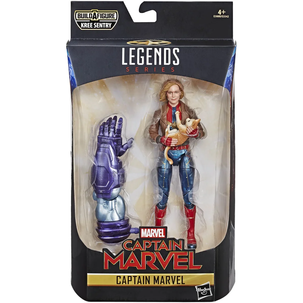Hasbro Marvel Legends Series Captain Marvel 6-inch Captain Marvel in Bomber Jacket Figure Image 1