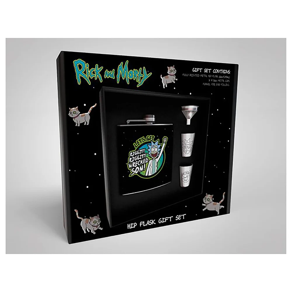 Rick and Morty Hip Flask Set Image 1