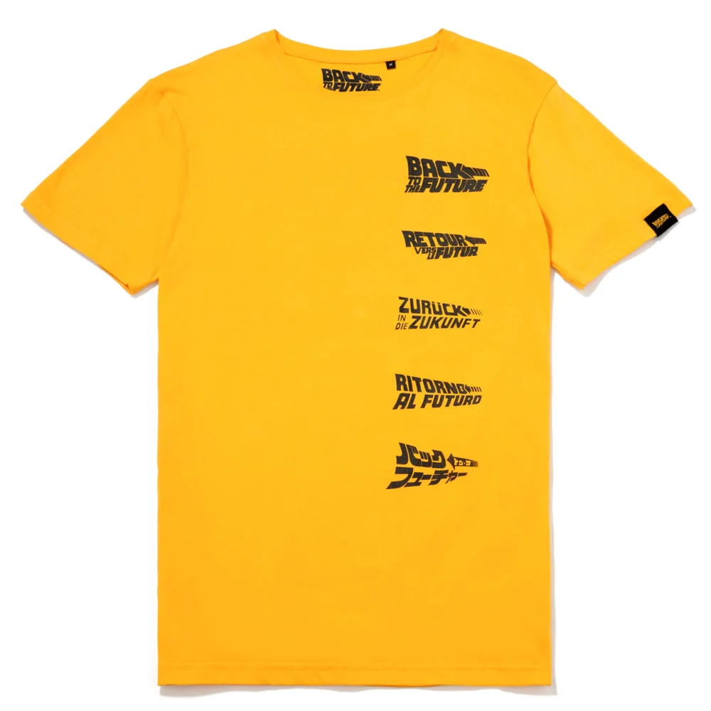 Global Legacy Back To The Future DeLorean T-Shirt - Yellow - L Image 1