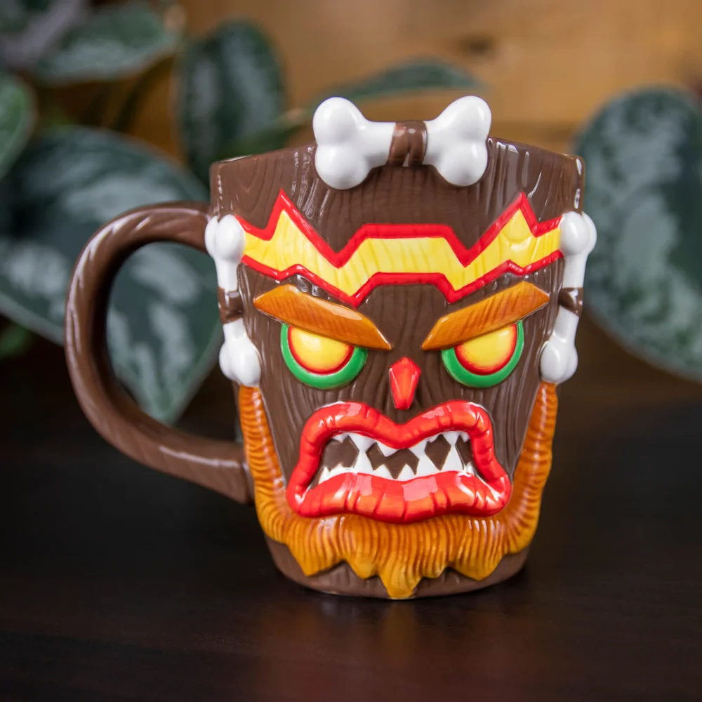 Crash Bandicoot Uka Uka Shaped Mug Image 1