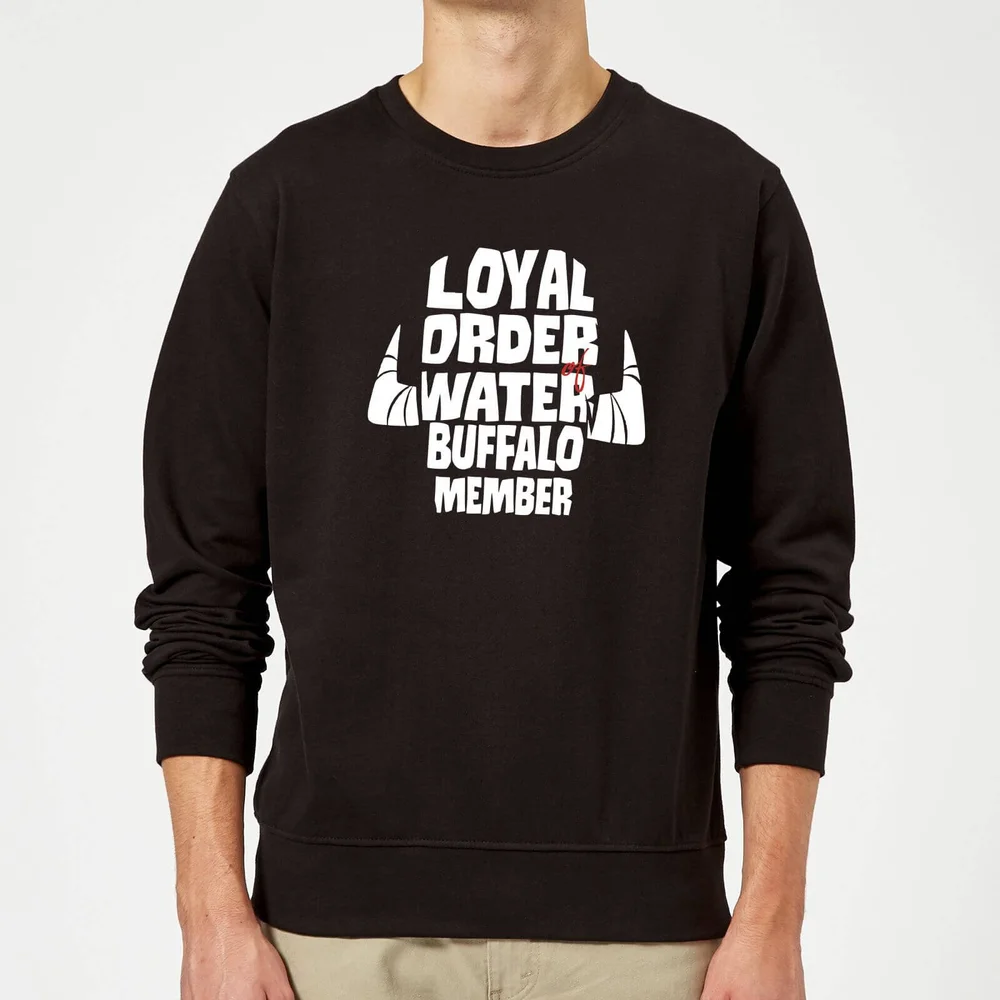 The Flintstones Loyal Order Of Water Buffalo Member Sweatshirt - Black - S Image 1
