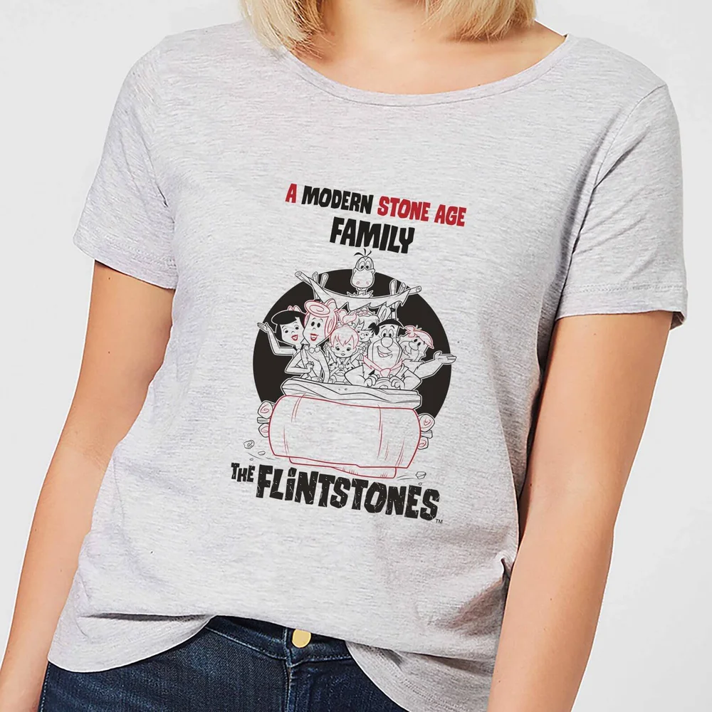 The Flintstones Modern Stone Age Family Women's T-Shirt - Grey - XS Image 1