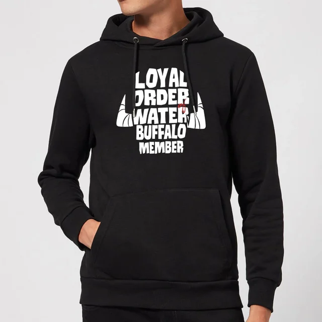The Flintstones Loyal Order Of Water Buffalo Member Hoodie - Black