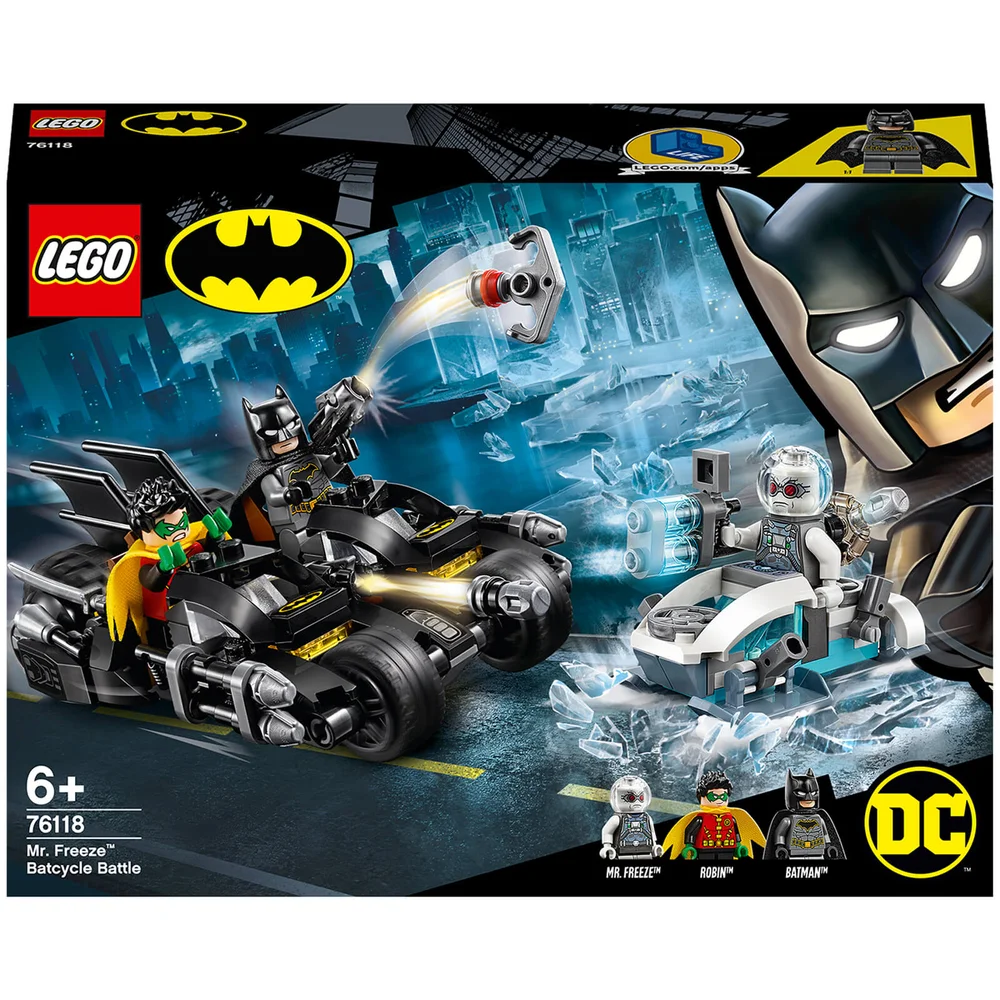 LEGO DC Batman Mr. Freeze Batcycle Battle Toy Bike (76118) Image 1