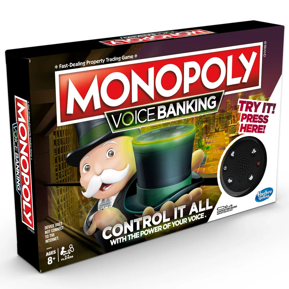 Hasbro Monopoly Voice Banking Electronic Family Board Game Image 1
