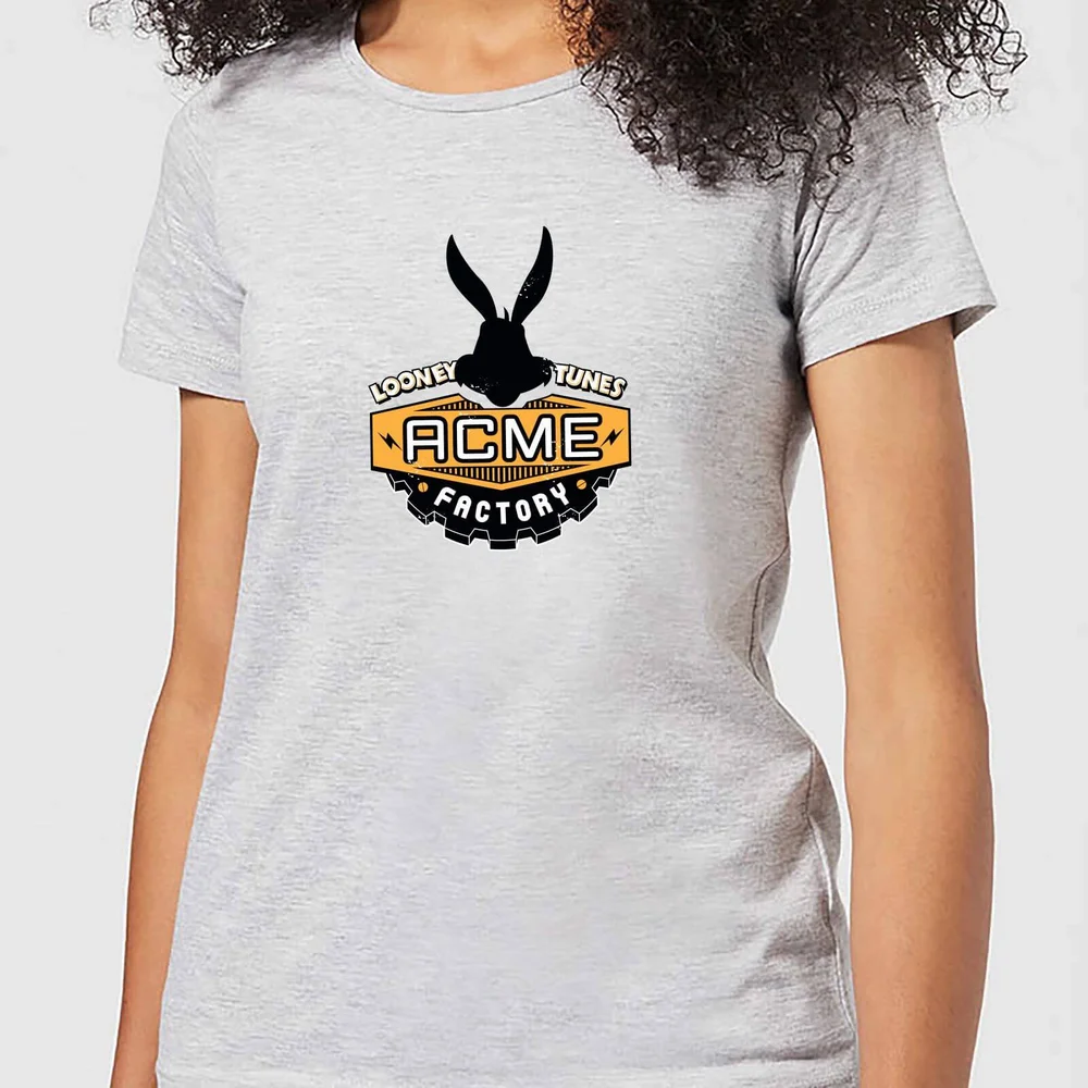 Looney Tunes ACME Logo Women's T-Shirt - Grey - XS Image 1