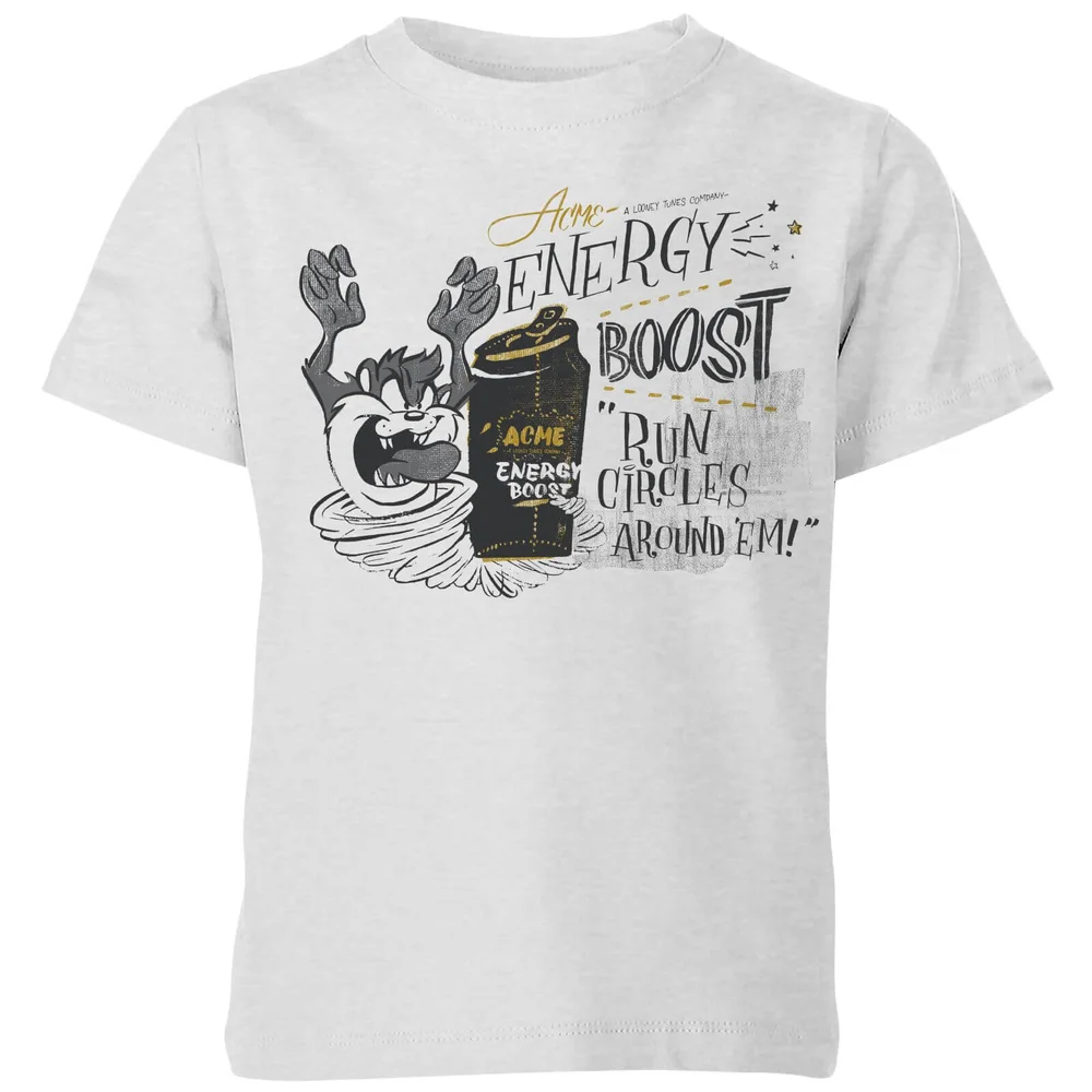 Looney Tunes ACME Energy Boost Kids' T-Shirt - Grey - 3-4 Years Image 1