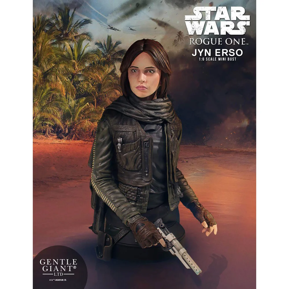 Gentle Giant Star Wars Jyn Erso (Seal Commander) 1/6 Mini Bust - 16cm Image 1
