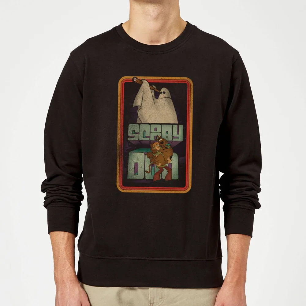 Scooby Doo Retro Ghostie Sweatshirt - Black - S Image 1