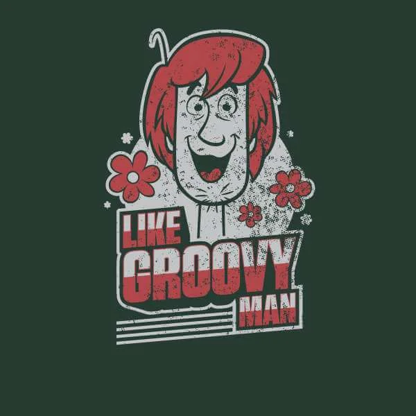 Scooby Doo Like, Groovy Man Sweatshirt - Forest Green