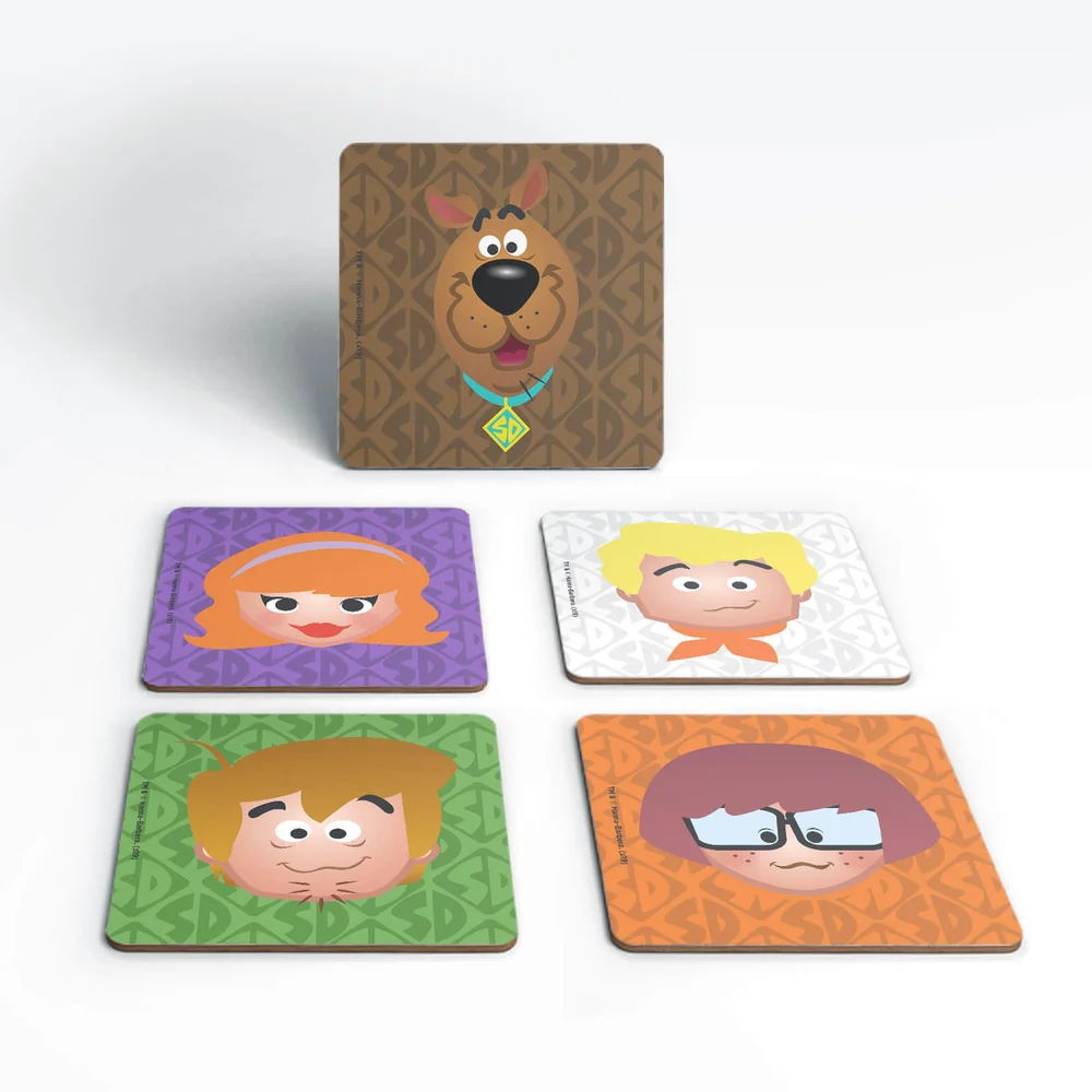 Scooby Doo Emoji Coaster Set Image 1