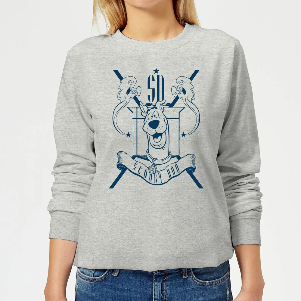 Scooby Doo Coat Of Arms Women's Sweatshirt - Grey - 3XL - Grey Image 1