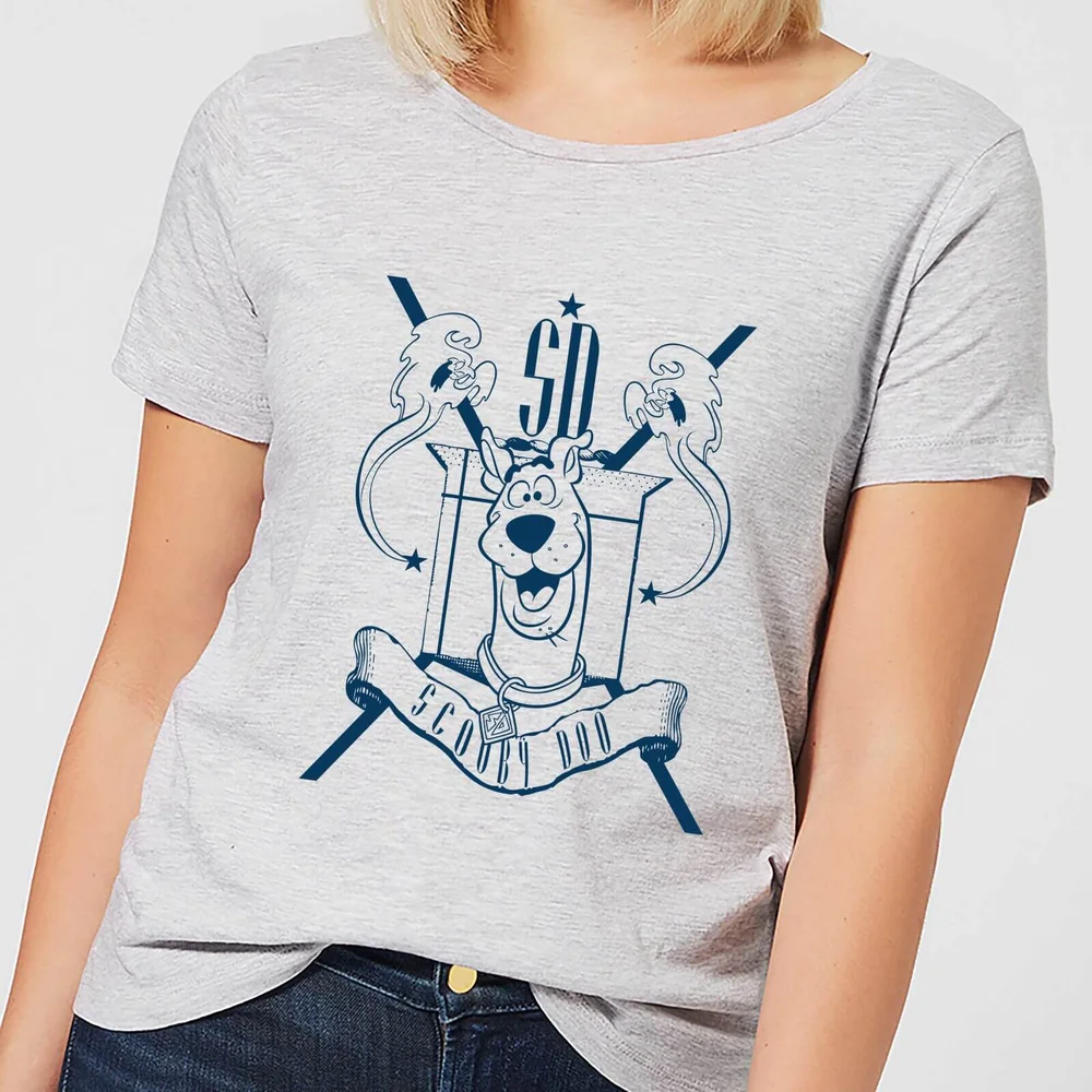 Scooby Doo Coat Of Arms Women's T-Shirt - Grey - XS Image 1