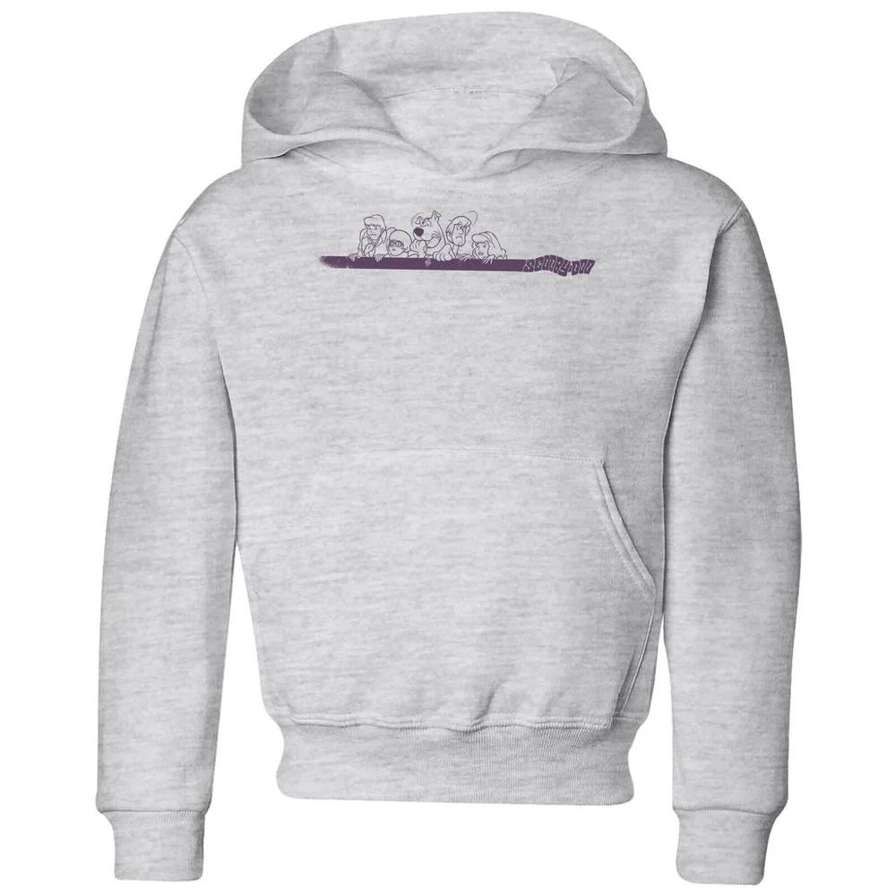 Scooby Doo Those Meddling Kids Retro Kids' Hoodie - Grey - 3-4 Years Image 1