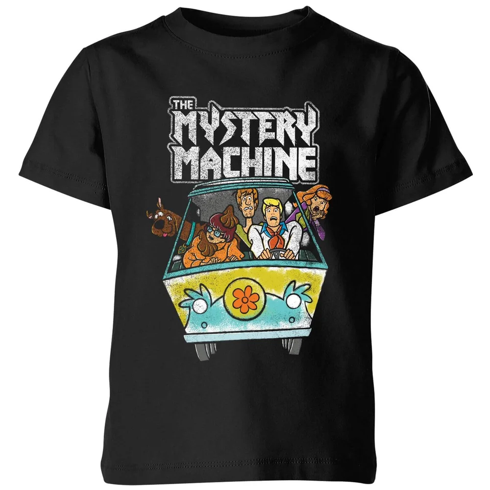 Scooby Doo Mystery Machine Heavy Metal Kids' T-Shirt - Black - 3-4 Years Image 1