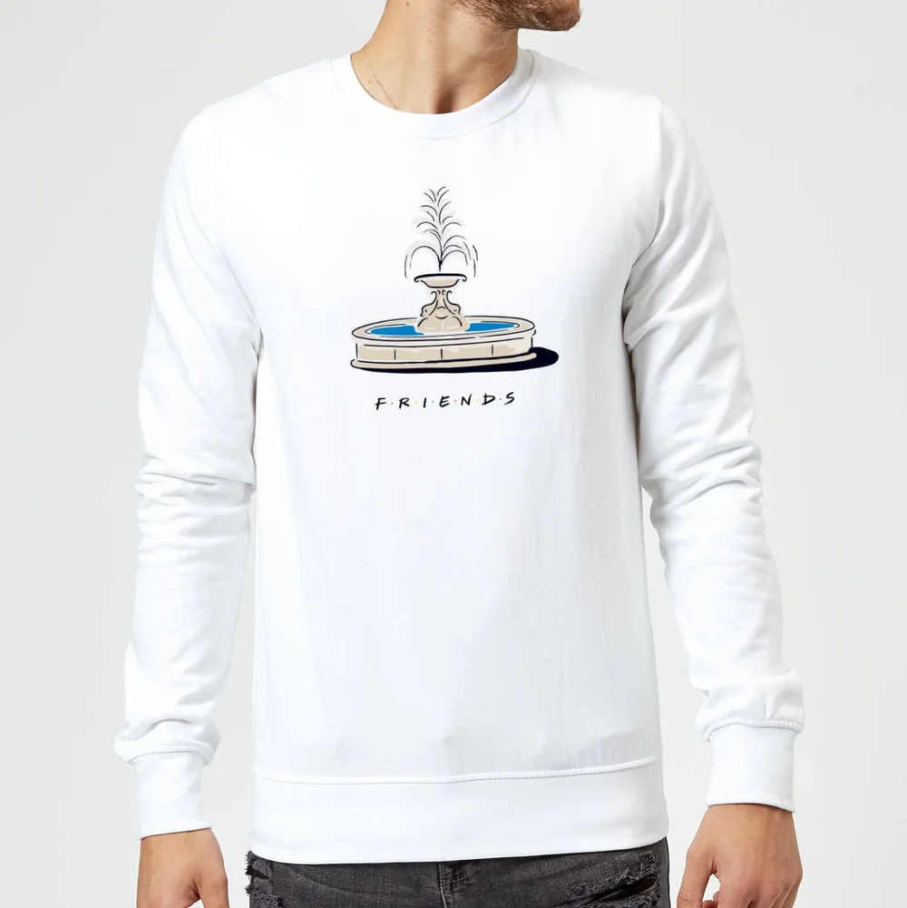 Friends Fountain Sweatshirt - White - S Image 1