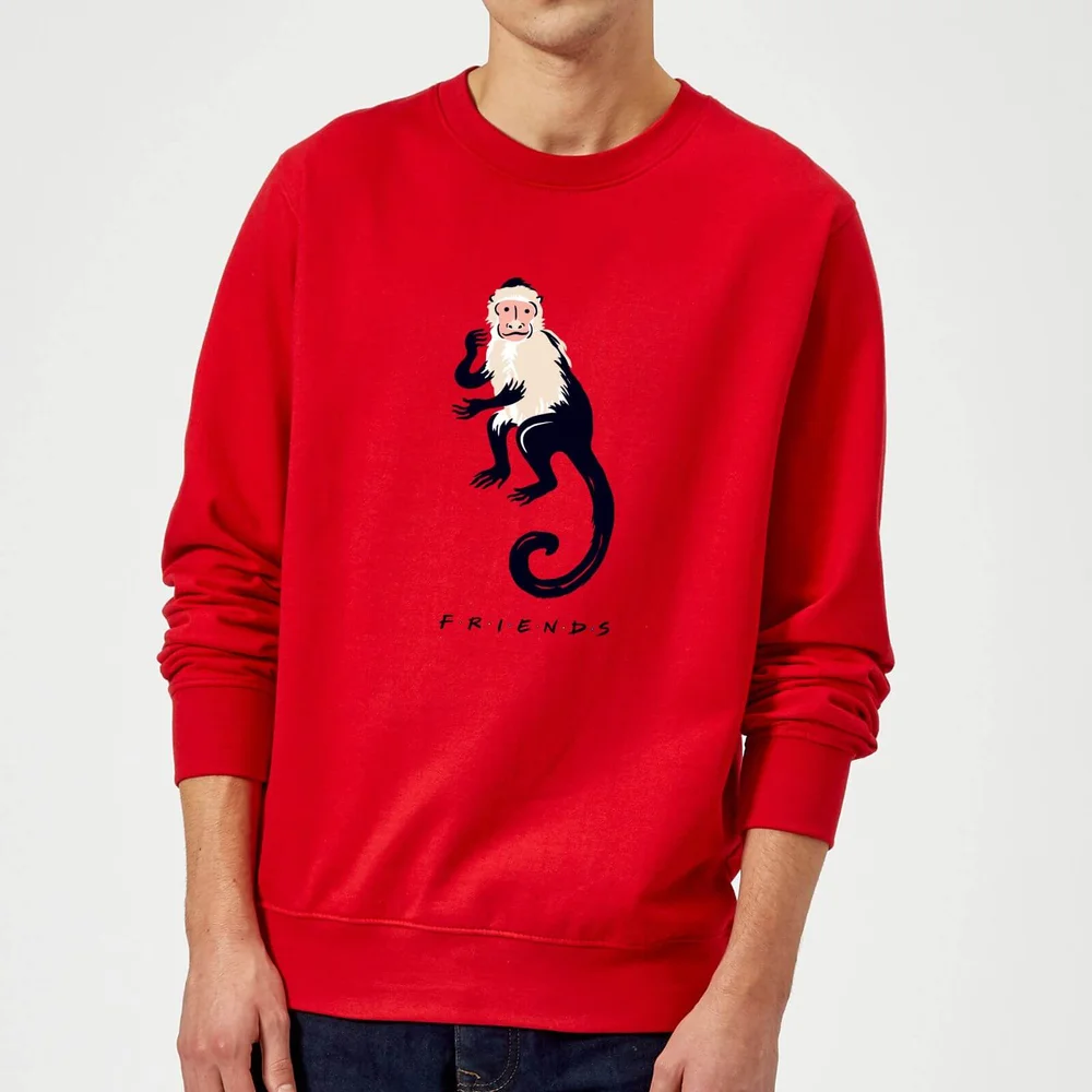 Friends Marcel The Monkey Sweatshirt - Red - S Image 1