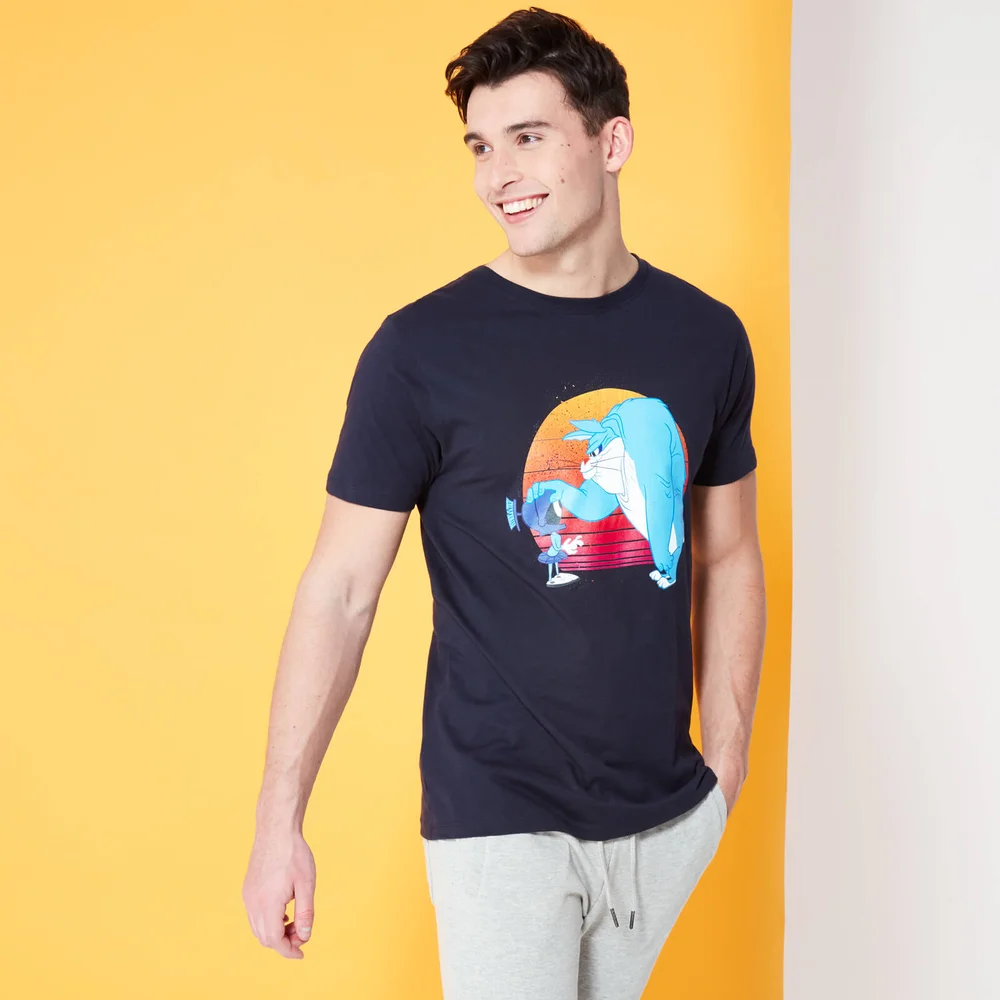 Looney Tunes Kaboom Collection Bunny Monster Men's T-Shirt - Navy - S Image 1