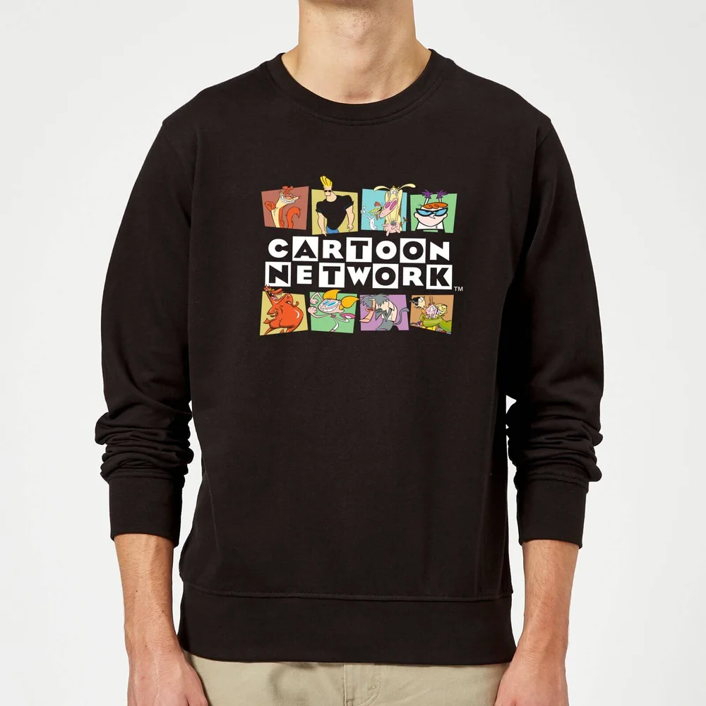 Cartoon Network Logo Characters Sweatshirt - Black - S Image 1