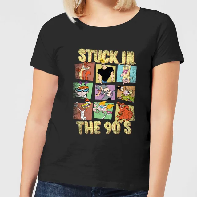 Cartoon Network Stuck In The 90s Women's T-Shirt - Black