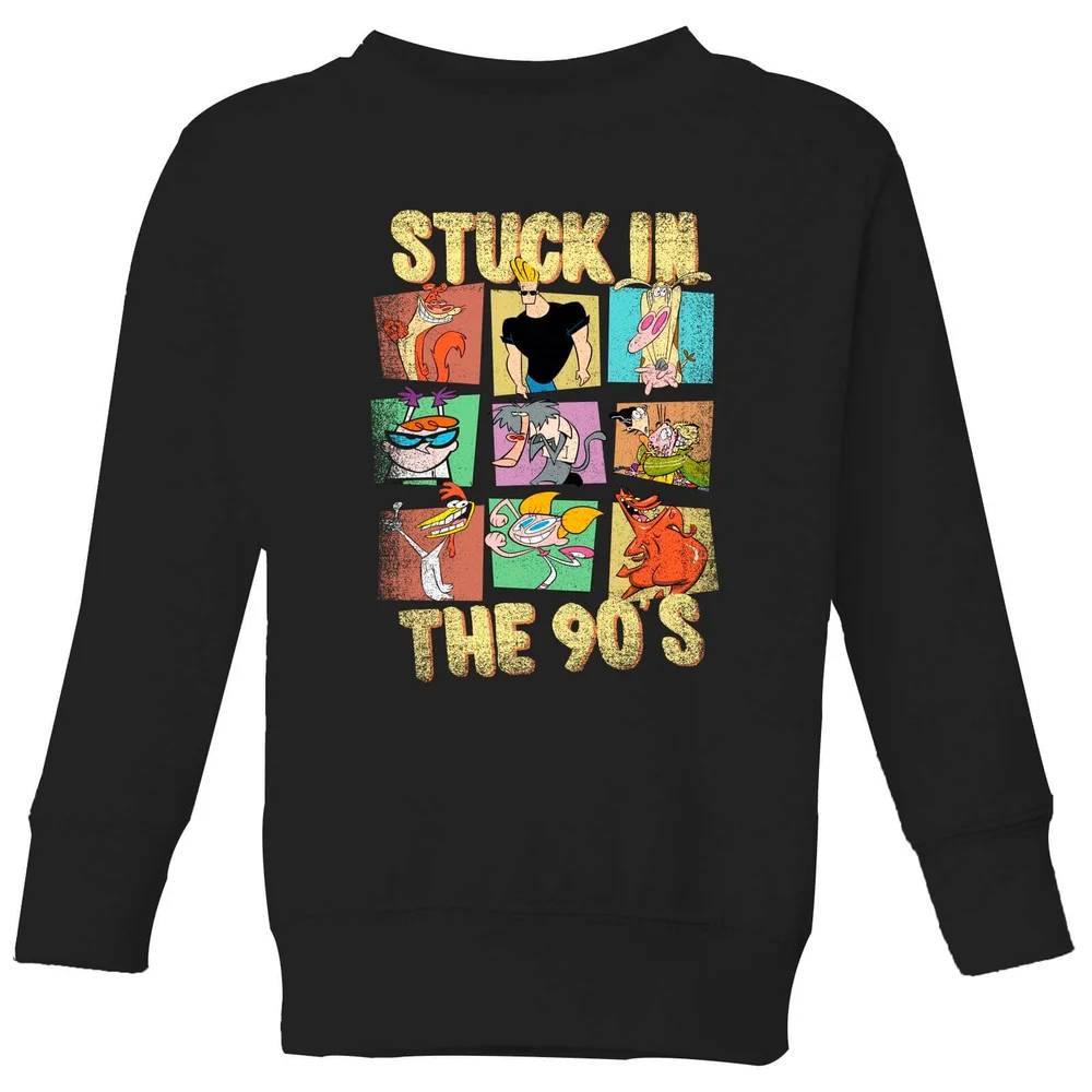 Cartoon Network Stuck In The 90s Kids' Sweatshirt - Black - 3-4 Years Image 1