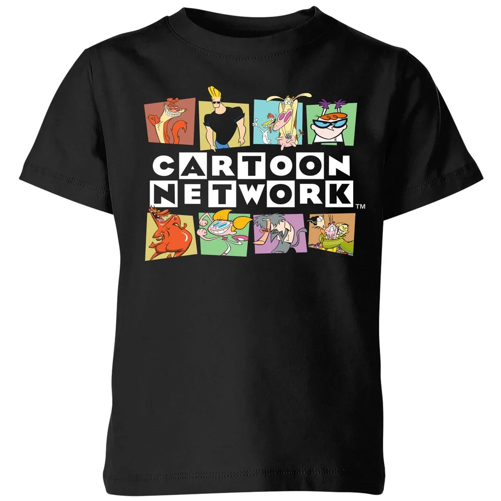 Cartoon Network Logo Characters Kids' T-Shirt - Black - 3-4 Years Image 1