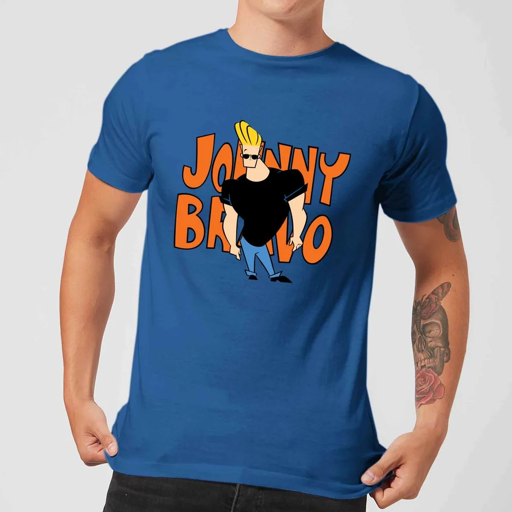 Johnny Bravo Pose Men's T-Shirt - Royal Blue - S Image 1