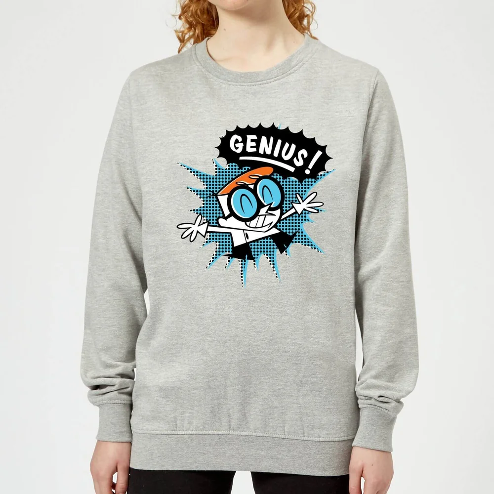 Dexters Lab Genius Women's Sweatshirt - Grey - 3XL - Grey Image 1