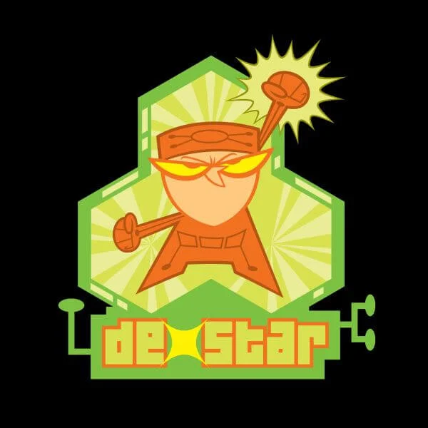 Dexters Lab DexStar Hero Women's T-Shirt - Black