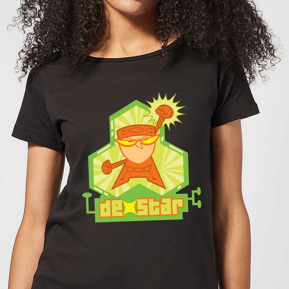 Dexters Lab DexStar Hero Women's T-Shirt - Black - XS Image 1