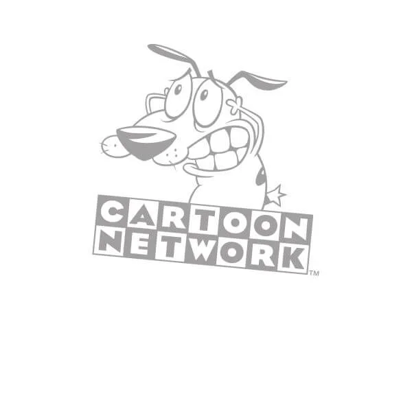 Courage The Cowardly Dog Outline Women's T-Shirt - White