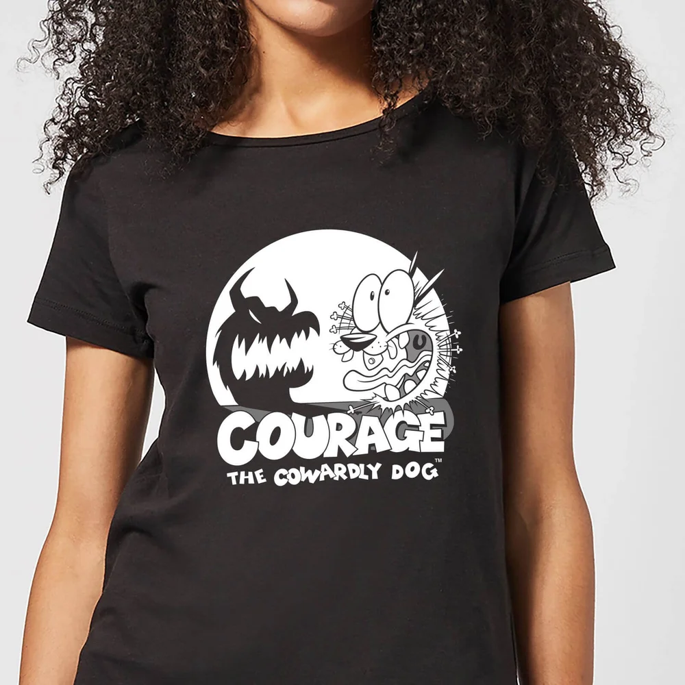 Courage The Cowardly Dog Spotlight Women's T-Shirt - Black - XS Image 1