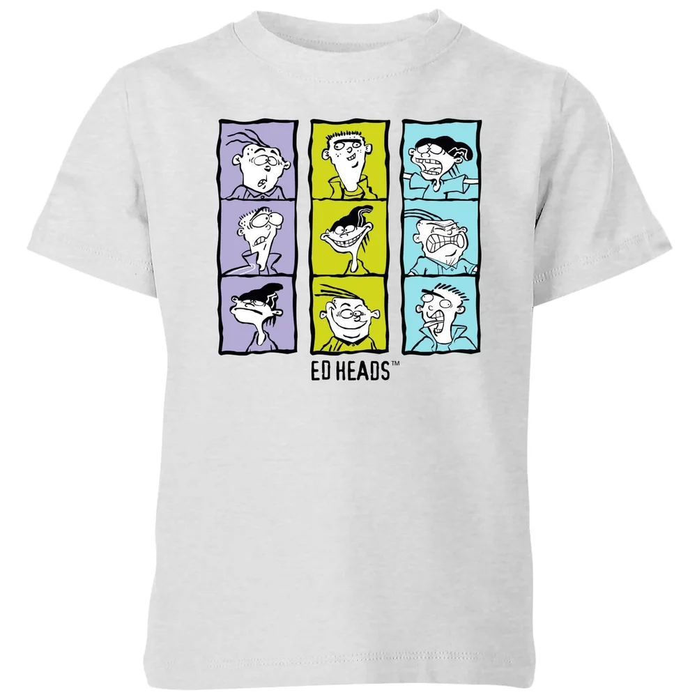 Ed, Edd n Eddy Heads Kids' T-Shirt - Grey - 3-4 Years Image 1