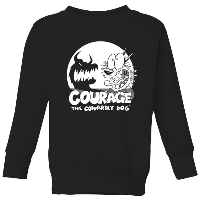 Courage The Cowardly Dog Spotlight Kids' Sweatshirt - Black