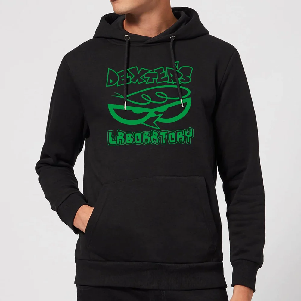 Dexters Lab Logo Hoodie - Black - S Image 1