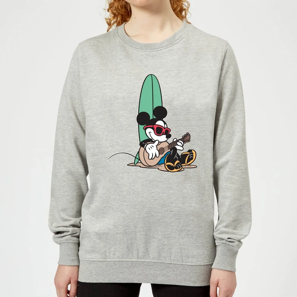 Disney Mickey Mouse Surf And Chill Women's Sweatshirt - Grey - 3XL - Grey Image 1