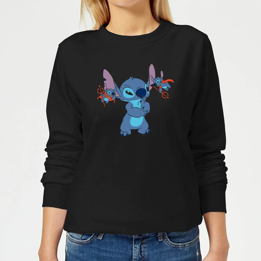 Disney Lilo And Stitch Little Devils Women's Sweatshirt - Black - XS Image 1