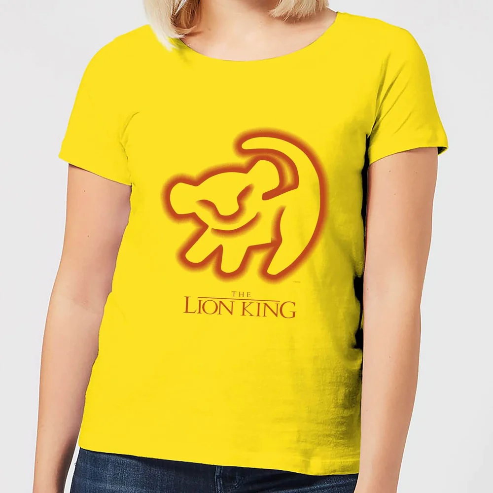 Disney Lion King Cave Drawing Women's T-Shirt - Yellow - S Image 1