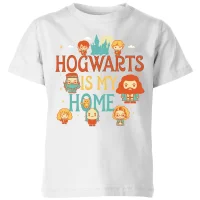 Harry Potter Kids Hogwarts Is My Home Kids' T-Shirt - White - undefined undefined